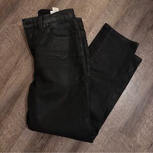 Good American Coated straight leg